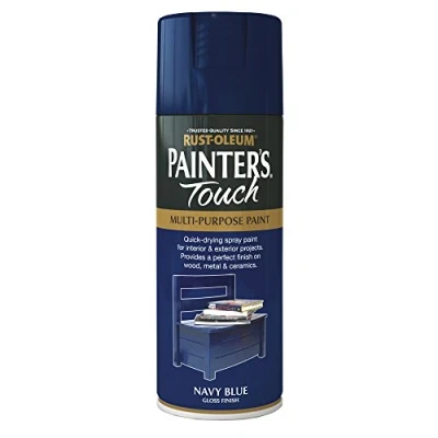 Image of Rust Oleum 400ml Painters&#039; Touch Spray Paint Navy Blue (gloss finish )
