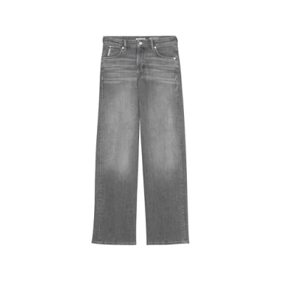 Image of Marc O&#039;Polo Denim WIDE LEG Trousers Relaxed fit jeans, Women&#039;s, Size: 30x32, Dark grey