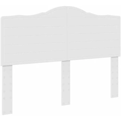 Image of vidaXL Headboard with White 160 cm Engineered wood