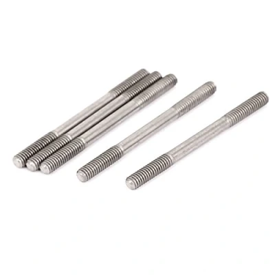 Image of Sourcingmap M4x50mm 304 Stainless Steel Double End Threaded Stud Screw Bolt 5Pcs