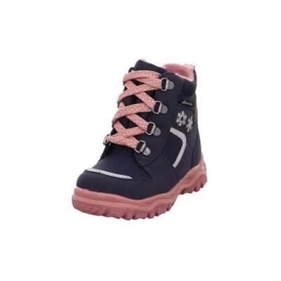 Image of Superfit Boy&#039;s Girl&#039;s Husky1 Gore Tex with Warm Lining Snow Boots, Blue/Pink 8010, 3 UK Child