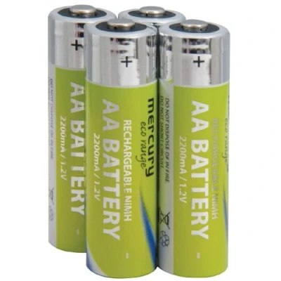 Image of mercury AA21 AA Rechargeable NiMH Batteries Blue (Pack of 4)