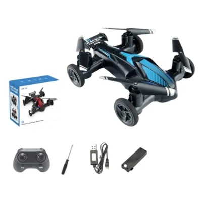 Image of EMEBAY 2.4G Land Air Dual Mode RC Drone/Radio Control Car H103, 2 in 1 UAV Quadcopters and Helicopter Headless One Key Landing Take off Gift Toy