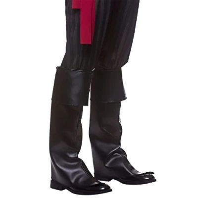 Image of Wicked Costumes Faux Leather Pirate Boot Covers Adult Fancy Dress Accessory