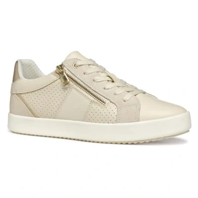 Image of Geox Women&#039;s D BLOMIEE E Sneaker, Papyrus/Lt Sand, 3 UK