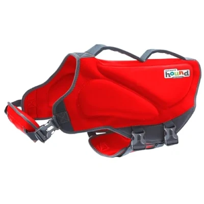 Image of Outward Hound Dawson Dog Life Jacket, Large, Red