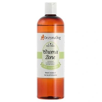 Image of Dezynadog Magic Formula Aromazone Therapeutic Dog Shampoo Soothing &amp; Gentle for Dogs Sensitive Skin Dry Itchy Natural Tea Tree Lavender, 500ml