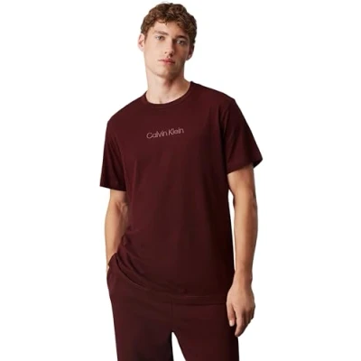 Image of Calvin Klein Men&#039;s S/S Crew Neck 000nm2748e T Shirt, Brown (Truffle Brown), M