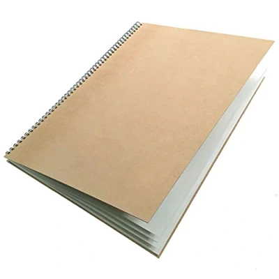Image of Artway Enviro Spiral Bound A2 Sketchbook Portrait 70 Sides/35 Pages of Recycled 170gsm Cartridge Paper 100% Sketchbook, White
