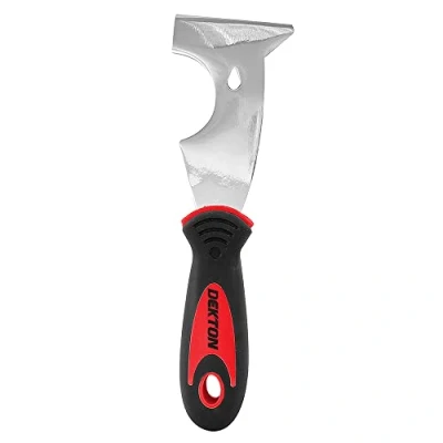 Image of Dekton 2.5&quot;Professional Scraper Heavy Duty Stainless Sturdy Steel Blade Ergonomic Rubber Grip Handle For Comfort 2.5&quot; Ideal Scraping Wallpaper, Filling Cracks And Repairing Holes Durable