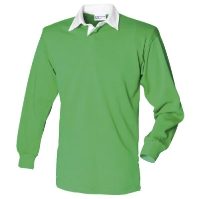 Image of Front Row Men&#039;s Polo Shirt multicolour Verde acceso/Bianco XXX Large