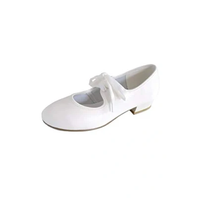 Image of Roch Valley Girls tap Shoes White Sizes Child 5 to 4 (12 UK)