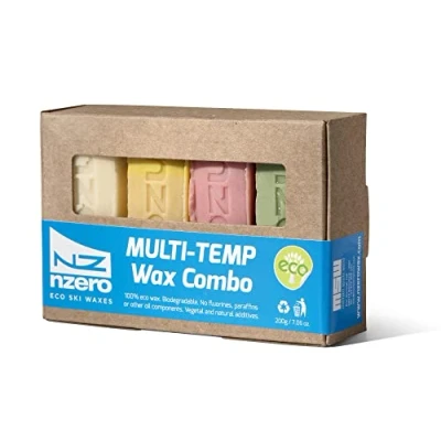 Image of NZERO Multi wax Combo 200g (50gx4) Organic natural for Skiing and Snowboarding all temperatures, conditions