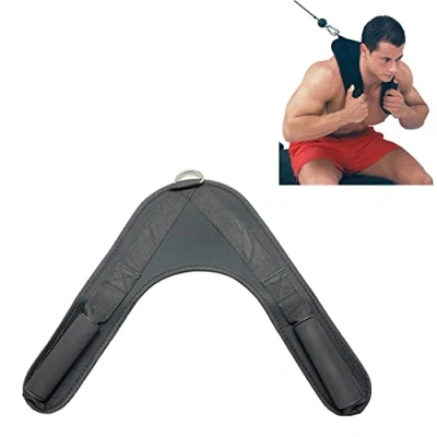 Image of HemeraPhit Abdominal Crunch Straps Ab Workout Shoulder Belt Nylon Home Gym Barbell Strap