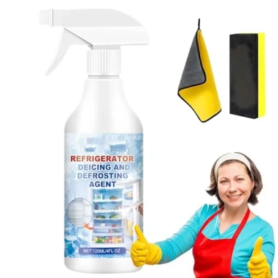 Image of 2025 New Defrosting Spray for Fridge Freezer, Freezer Spray, De Icer Defrost Ice Deicer 120ml, Powerful (1)