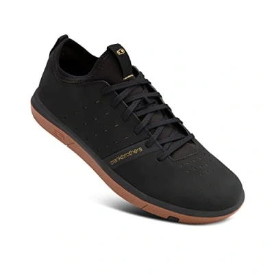 Image of Crankbrothers Unisex Stamp Street Sneaker, Black/Gold/Gum, 6 UK