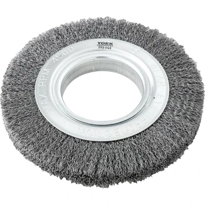 Image of York Industrial Rotary Wire Brush Crimped 30 SWG 200 X 21 80MM