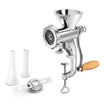 Image of Metaltex Meat Grinder, Aluminium, Silber, 10 x 14 26.5 cm , Pack of 1