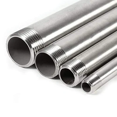 Image of 1/2 BSP Steel, SS304 Thread Pipe Fitting 304 Stainless Steel Male x 200mm 1/4&quot; 1/2&quot; 3/4&quot; 1&quot; for Air Pipe, Fuel Water (DN15*200mm=1/2)