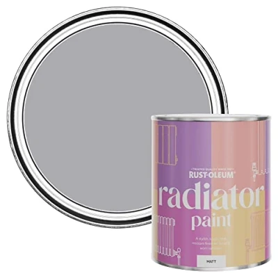 Image of Rust Oleum Light Purple Heat Resistant Radiator Paint in Matt Finish Lilac Rhapsody 750ml (SHDRCT1160)