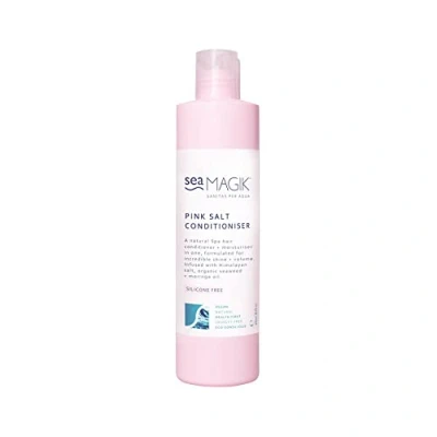 Image of Sea Magik Co Wash Conditioner with Moringa Oil, Seaweed and Himalayan Pink Salt Granules, Natural Hydrating Spa Treatment for Curly All Hair Types, Vegan Cruelty Free (300ml Conditioniser)