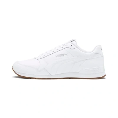 Image of Puma Unisex ST Runner v2 Full L Sneakers, White Gray Violet, 8 UK