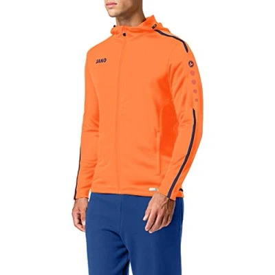 Image of JAKO Striker 2.0 M9419 Men&#039;s Tracksuit Polyester with Hood, Flame/Navy, XXL