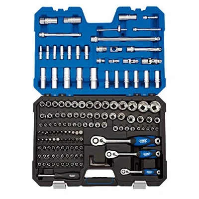 Image of Draper Metric Socket Set, 1/4&quot;, 3/8&quot; and 1/2&quot; Sq. Dr. (149 Piece)