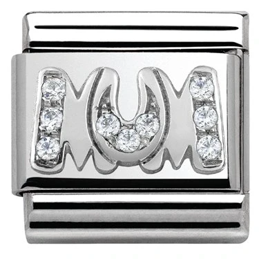 Image of Nomination Sparkling Mum Charm