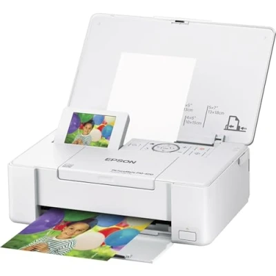 Image of Epson PictureMate PM 400 Wireless Compact Color Photo Printer, white