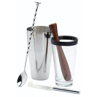 Image of BarCraft Luxe Lounge 4 Piece Mojito Set