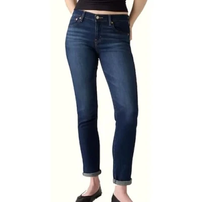 Image of Levi&#039;s Women&#039;s MID Rise Boyfriend Jeans, Cobalt Layer, 34W x 30L
