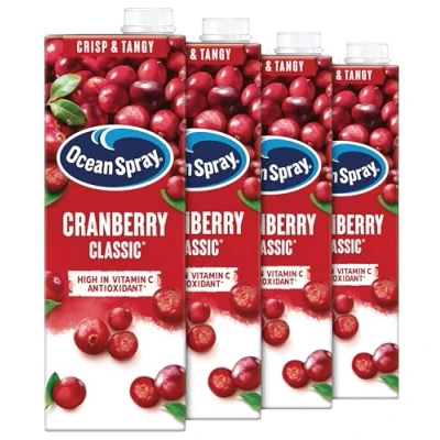 Image of Ocean Spray Cranberry Classic Juice Drink, 4 x 1L