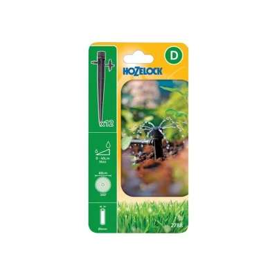 Image of Hozelock End of Line Spike Sprinkler Adjustable, 12 Pack