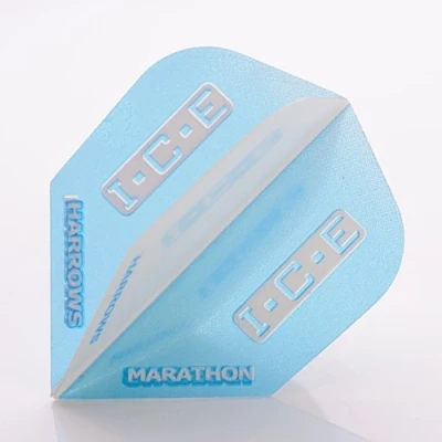 Image of 3 x SETS HARROWS DARTS FLIGHTS ICE STANDARD BLUE