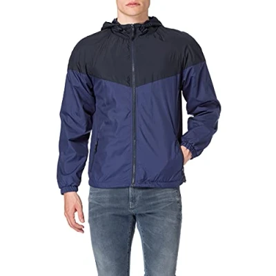 Image of Urban Classics TONE TECH Windbreaker Dark blue, Men&#039;s, Size: Medium, blue