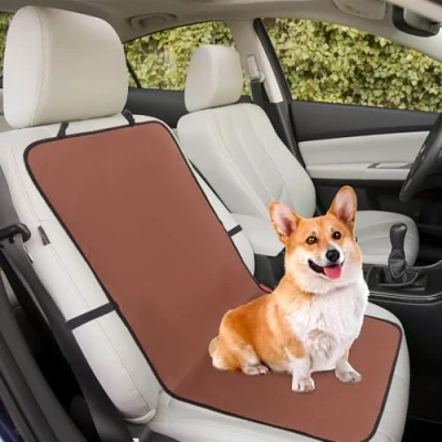 Image of Niuoppy Front Car Seat Cover for Dogs, Dog Nonslip, Waterproof Dogs ScratchProof, Protector Suitable Suvs Cars (Size 2)