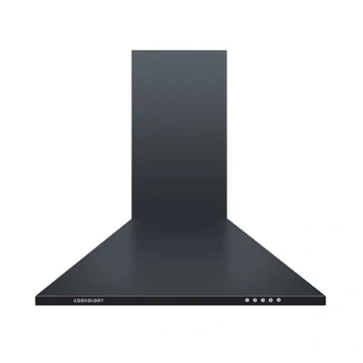 Image of Cookology CH600BK 60cm Chimney Cooker Hood in Black Kitchen Extractor Fan