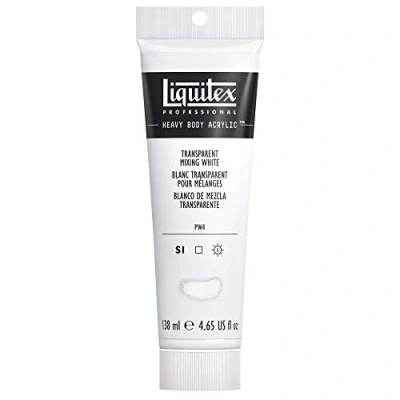 Image of LIQUITEX 8870238 Professional Heavy Body Acrylic Paint, Transparent Mixing White, 138 ml Tube