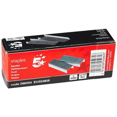 Image of 5 Star Staples 26/6 mm