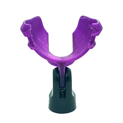 Image of Ammo Clip JT 30 Bullet Mic Holder for Hohner Blues Blaster, Astatic And Other Similar Harmonica Microphones (Electric Plum)