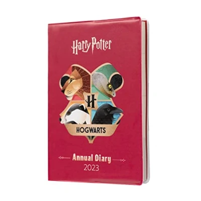 Image of Grupo Erik Harry Potter A6 2023 Week To View Diary December 2022 Weekly Planner With Stickers And Pocket Gifts