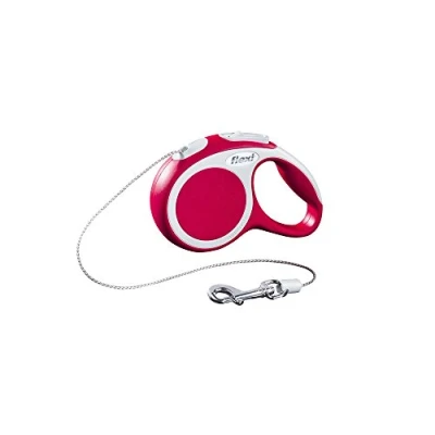 Image of Flexi Vario Cord Extra Small Red 3m Retractable Dog Leash/Lead for dogs up to 8kgs/18lbs