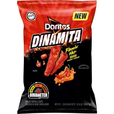 Image of Doritos Dinamita Flamin&#039; Hot Queso, 10.75oz