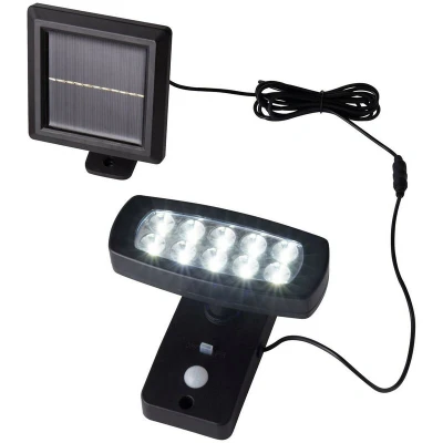 Image of Solar Outdoor Wall Lamp ABS &amp; Clear Polycarbonate