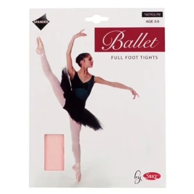 Image of Silky Ballet Full Foot Tights Pink Medium 36 42&quot;