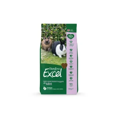 Image of Burgess Excel Light Adult Rabbit Nuggets 1.5KG