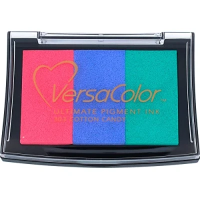 Image of Tsukineko Cotton Candy Versacolor Ink Pad, Pink,6.7 x 9.4 2 cm