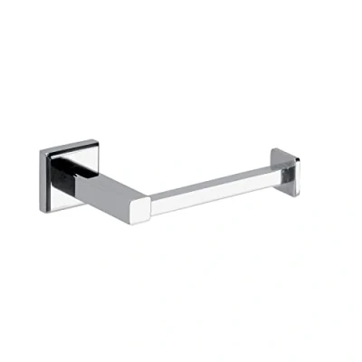 Image of GEDY Colorado Toilet Paper Holder, Roll Holder in Stainless Steel and Cromall, Fixable with Screws Included or Glue, Weight Supported 7 kg, 4.3 x 15.7 8 cm