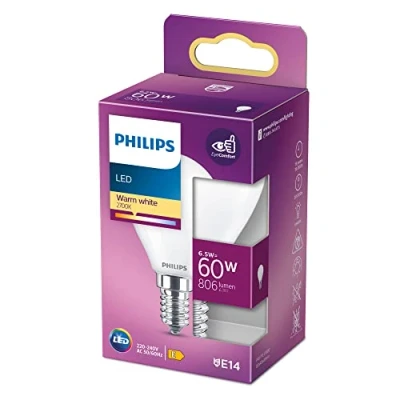 Image of Philips 8718699762834 LED bulb 6.5 W E14 8718699762834, W, 60 E14, 806 lm, 15000 h, Warm white